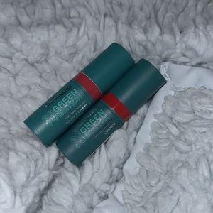 2Pack NWT Maybelline Green Edition Butter Cream Lipstick shade floral+rainforest